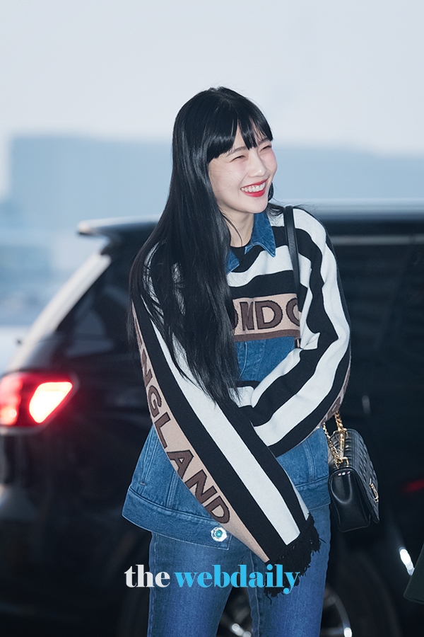 레드벨벳(RedVelvet) 조이, 인천국제공항 출국 현장(사진:최수영기자)