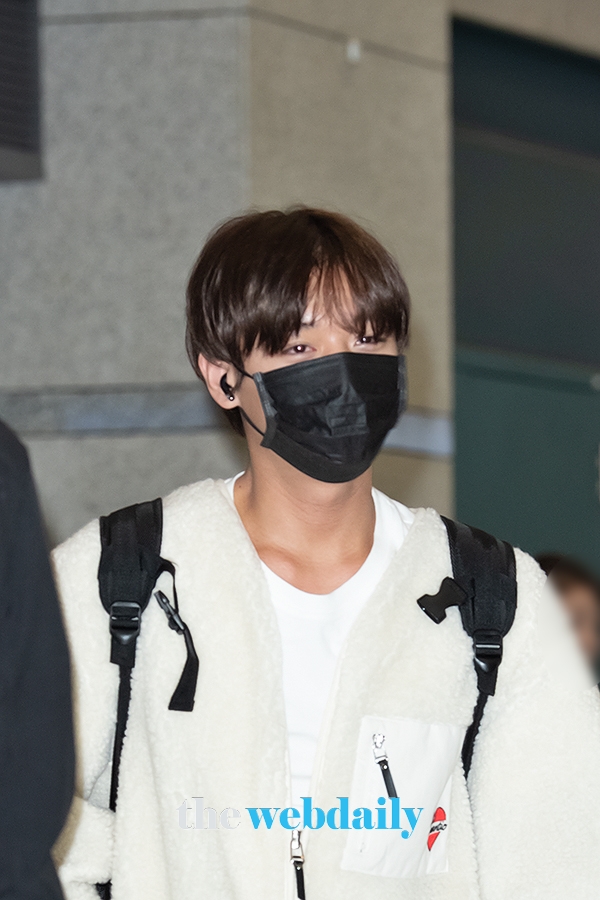 박지훈, 인천국제공항 입국 현장 (사진:최수영기자)