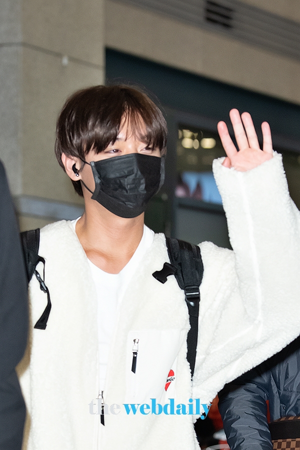박지훈, 인천국제공항 입국 현장 (사진:최수영기자)