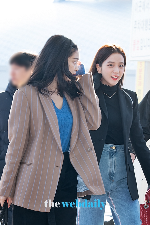 BLACKPINK(블랙핑크) 제니-지수, 인천국제공항 출국 현장(사진:최수영기자)