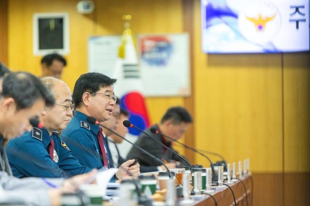 김창룡 부산경찰청장이 발언을 하고있다.(사진제공=부산경찰청)