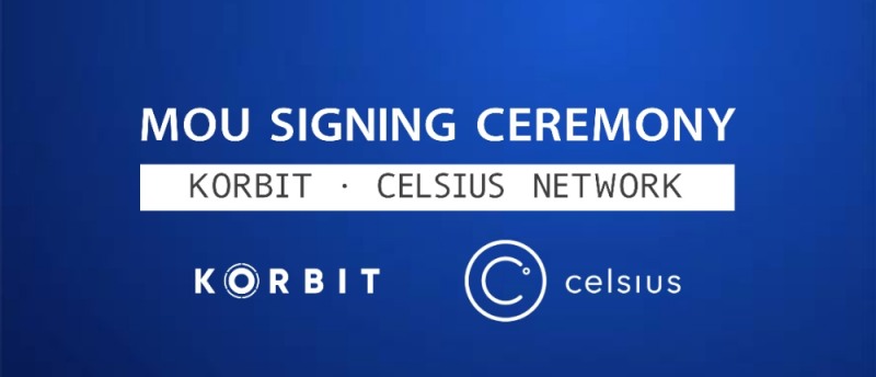 코빗, 미국 셀시어스 네트워크(Celsius Network)와 MOU 체결