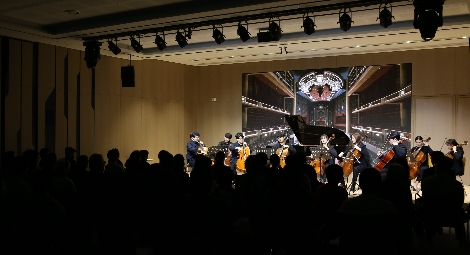 신영증권이 지난 16일 여의도 본사에 있는 신영체임버홀에서 개최한 ‘한예종과 함께하는 신영컬처클래스’ 100회 전경. 사진=신영증권