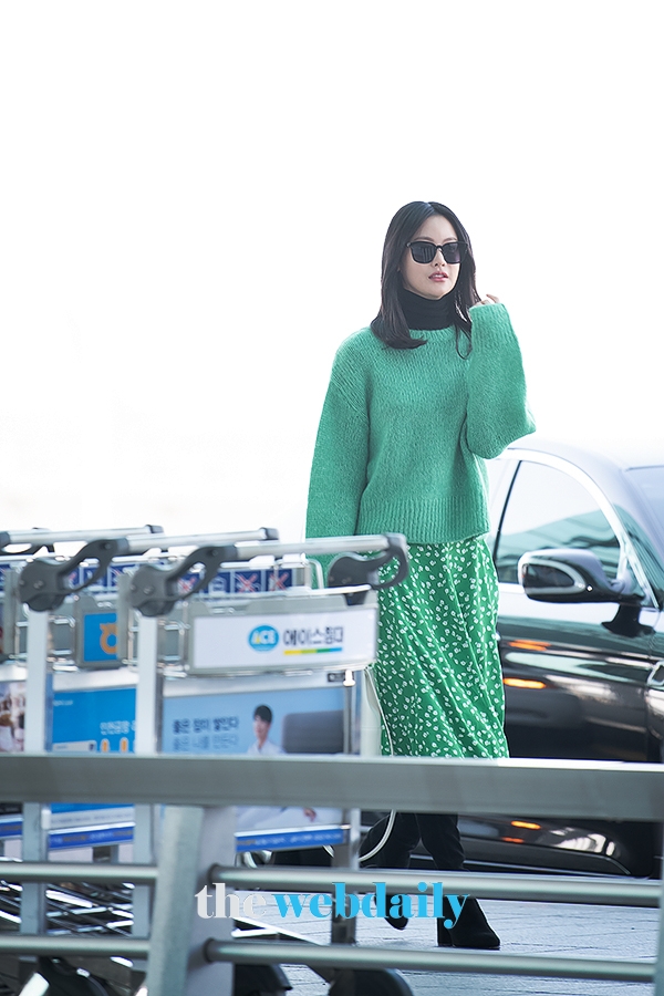 오연서, 인천국제공항 출국 현장 (사진:최수영기자)