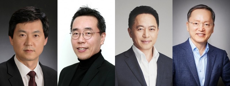 왼쪽부터 전경훈, 황성우, 최윤호, 박학규 신임 사장. 사진=삼성전자