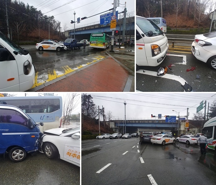 9중추돌사고현장.(사진제공=부산경찰청)