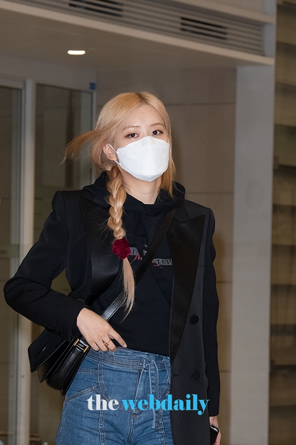 BLACKPINK(블랙핑크) 로제, 인천국제공항 입국 현장(사진:최수영기자)