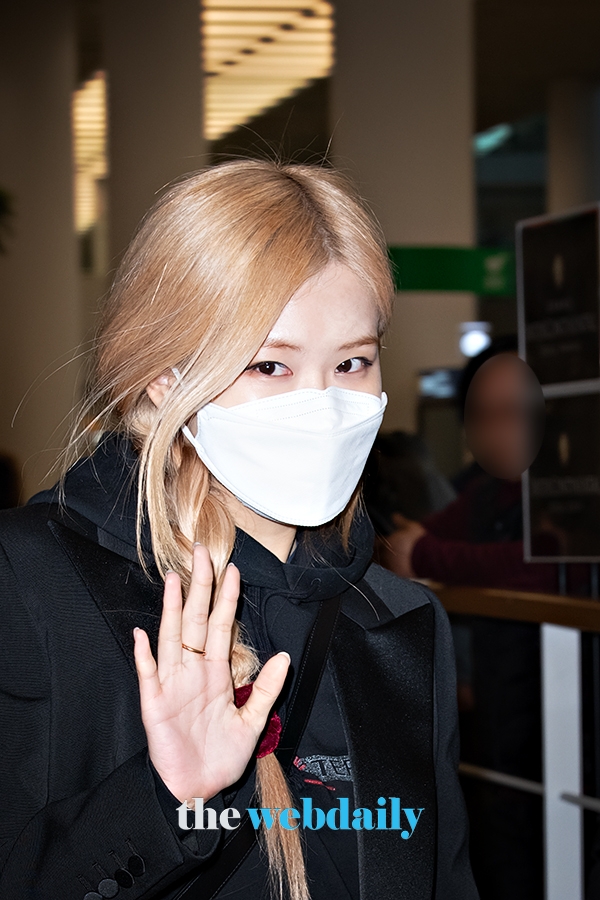 BLACKPINK(블랙핑크) 로제, 인천국제공항 입국 현장(사진:최수영기자)