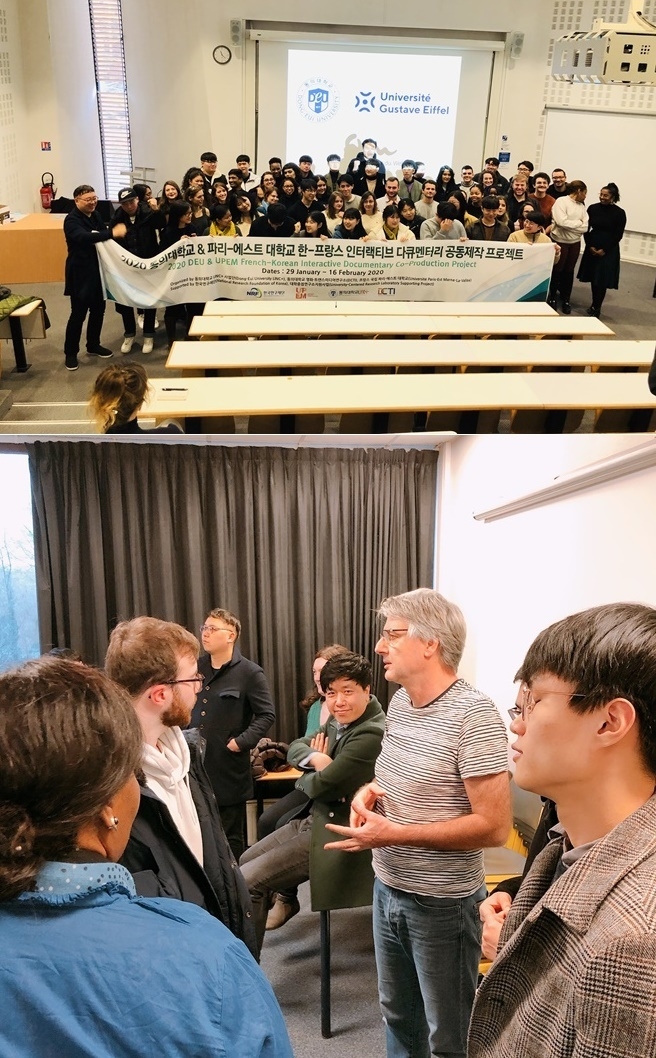 8년째 교류를 이어오고 있는 동의대학교 영화학과와 올해 이름을 변경한 프랑스- 귀스타브 에펠 대학이 공동으로 제작하는 인터랙티브 다큐프로젝트의 1차 교환 프로그램이 프랑스 현지에서 시작.(사진제공=동의대영화학과)