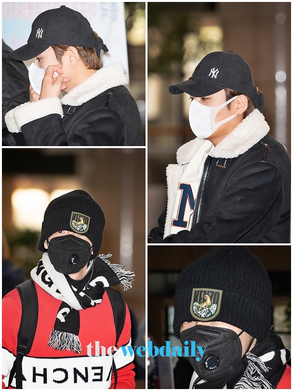 슈퍼주니어 려욱-동해, 김포국제공항 출국 현장 (사진: 최수영기자)
