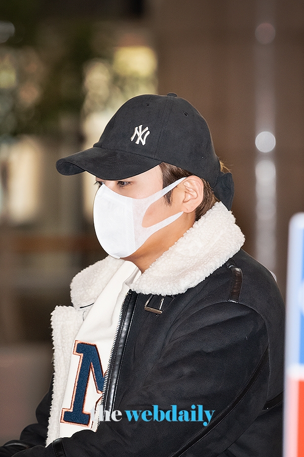 슈퍼주니어 려욱, 김포국제공항 출국 현장 (사진: 최수영기자)