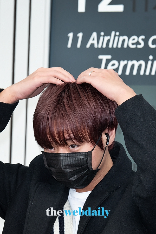 박지훈, 인천국제공항 출국 현장(사진:최수영기자)