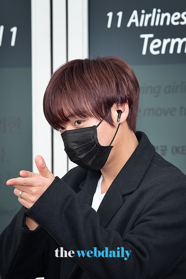 박지훈, 인천국제공항 출국 현장(사진:최수영기자)