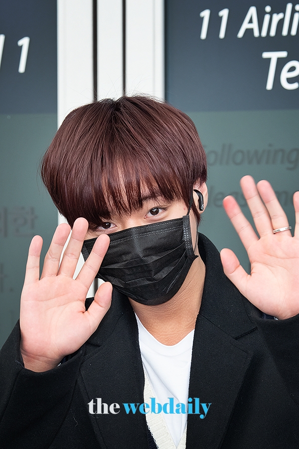 박지훈, 인천국제공항 출국 현장(사진:최수영기자)
