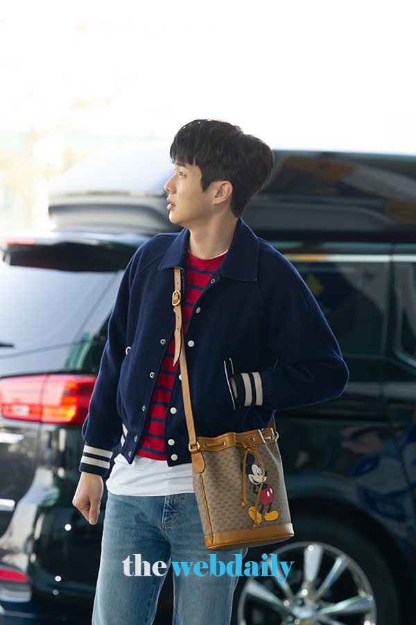 최우식, 인천국제공항 출국 현장 (사진:최수영기자)