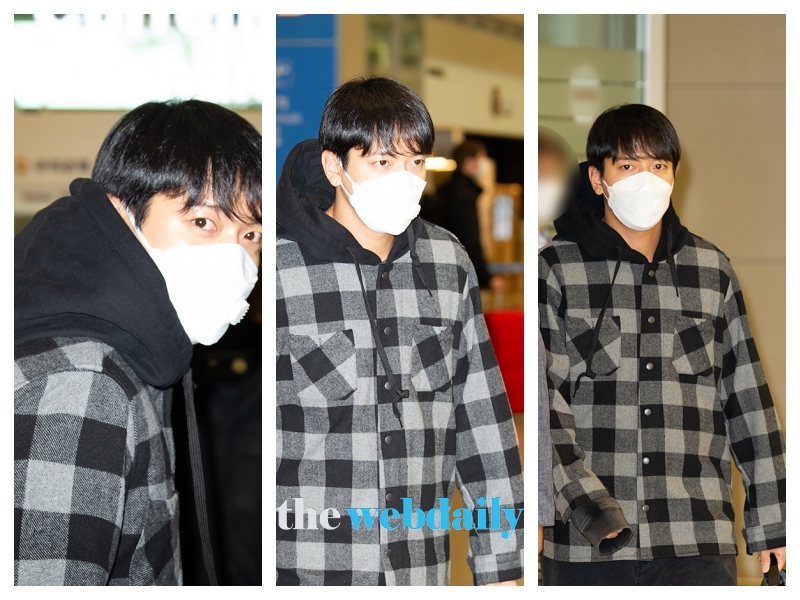 정용화, 인천국제공항 입국 현장 (사진:최수영기자)