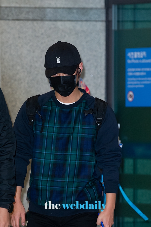 박지훈, 인천국제공항 입국 현장 (사진:최수영기자)
