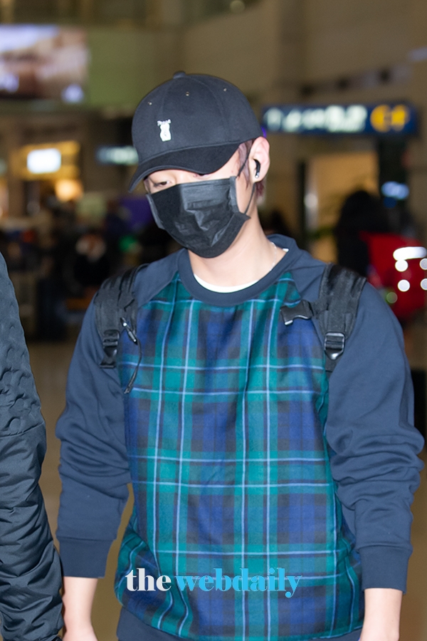 박지훈, 인천국제공항 입국 현장 (사진:최수영기자)
