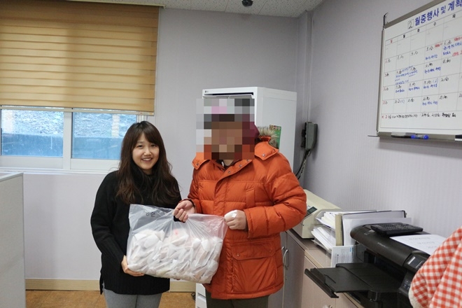 지부 숙식보호대상자들을 위한 희망의 단팥빵.(사진제공=한국법무보호복지공단 부산지부)