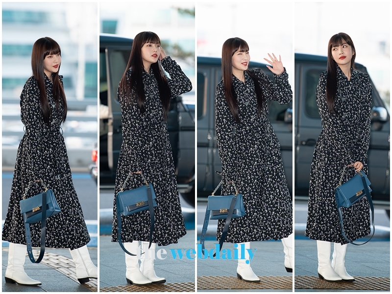 레드벨벳(RedVelvet) 조이, 인천국제공항 출국 현장(사진:최수영기자)