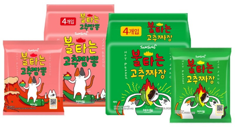 삼양식품 온라인 브랜드 ‘불타는 시리즈’ 대형마트 진출