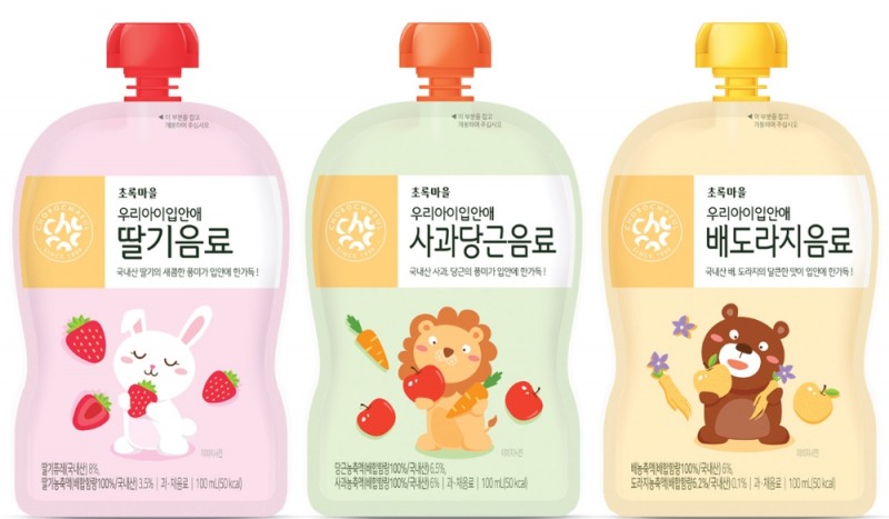 초록마을, 우리 아이를 위한 음료 3종 출시