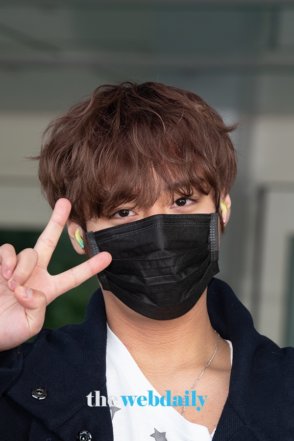 박지훈, 인천국제공항 출국 현장 (사진:최수영기자)