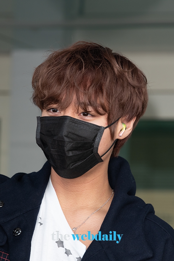 박지훈, 인천국제공항 출국 현장 (사진:최수영기자)