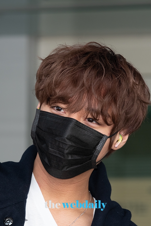 박지훈, 인천국제공항 출국 현장 (사진:최수영기자)