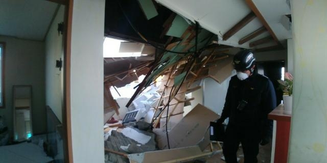 LPG폭발사고현장.(사진제공=부산경찰청)