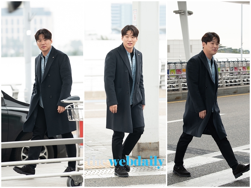 안재홍, 인천국제공항 출국 현장 (사진:최수영기자)