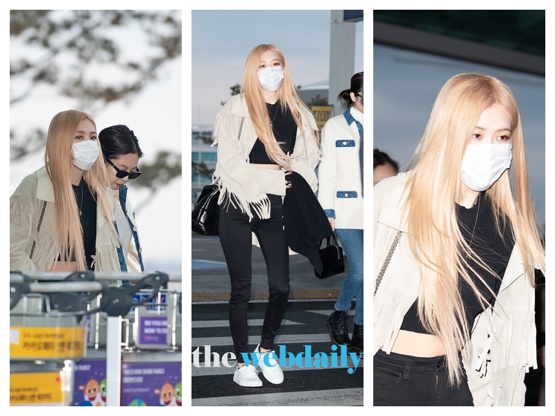 BLACKPINK(블랙핑크) 로제, 인천국제공항 출국 현장(사진:최수영기자)