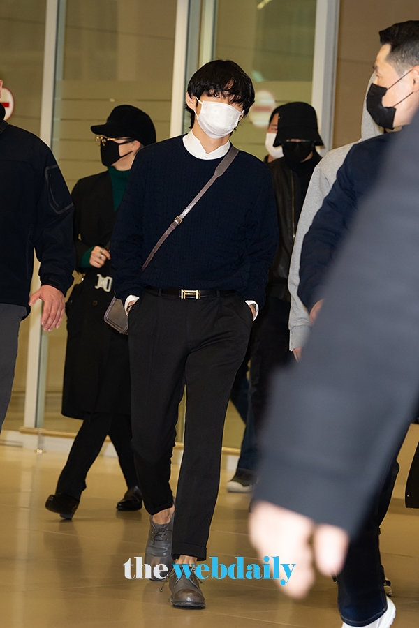 방탄소년단(BTS) 뷔, 인천국제공항 입국 현장(사진:최수영기자)