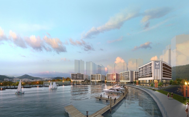 웅천 롯데캐슬 마리나 투시도.