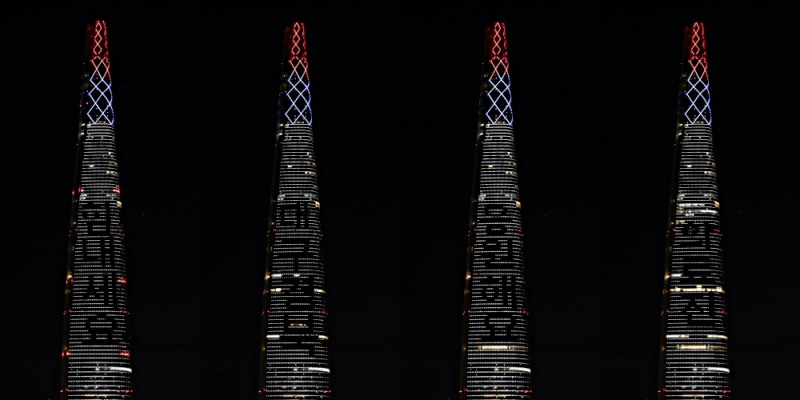 롯데월드타워, ‘코로나19’ 극복 위한 응원의 불빛