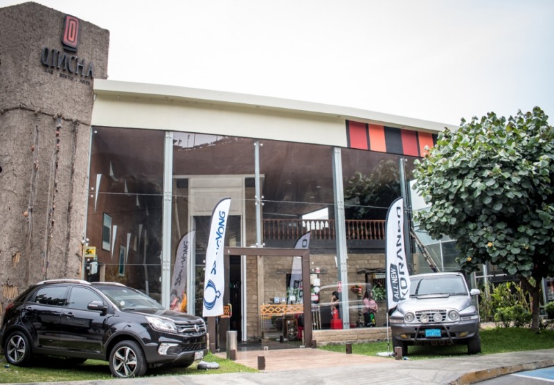 지난달 13일 페루의 수도 리마 지역 바랑코(Barranco District)에서 열린 코란도 론칭 행사장의 모습.