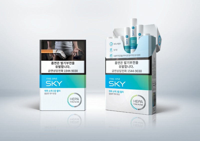 KT&G, 헤파 소재 필터로 깔끔함 강조한 ‘더원 스카이’ 출시