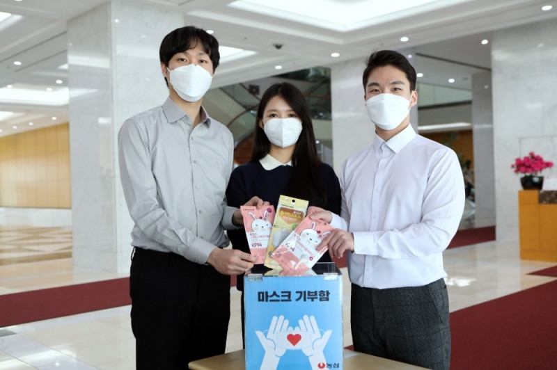 농심, 마스크 2100여장 한국백혈병소아암협회에 기부