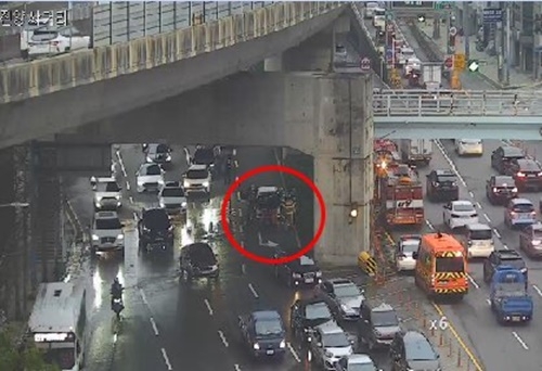 부산시 교통정보센터 영상 캡처.(제공=부산경찰청)