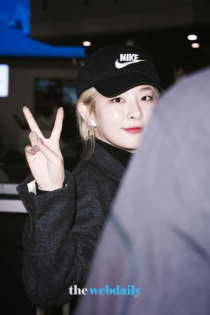 레드벨벳 슬기, 김포국제공항 국내선 현장