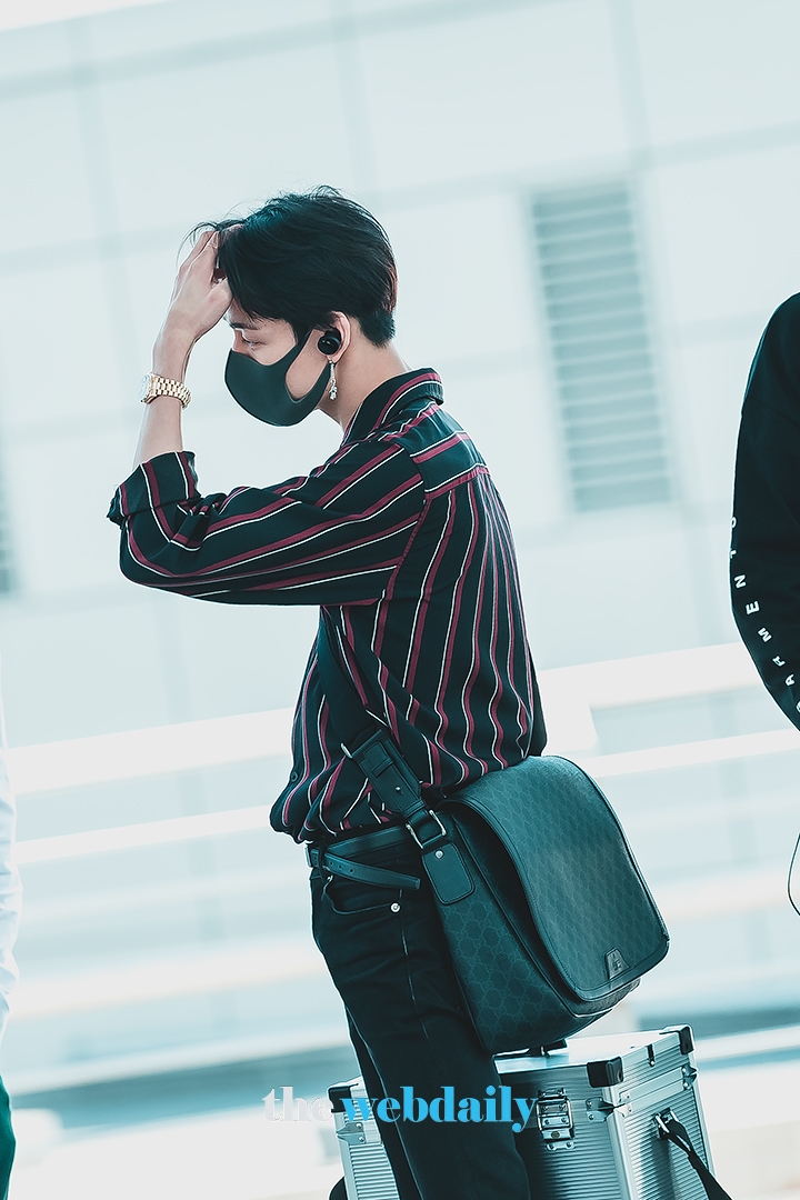 갓세븐 뱀뱀, 인천국제공항 출국 현장