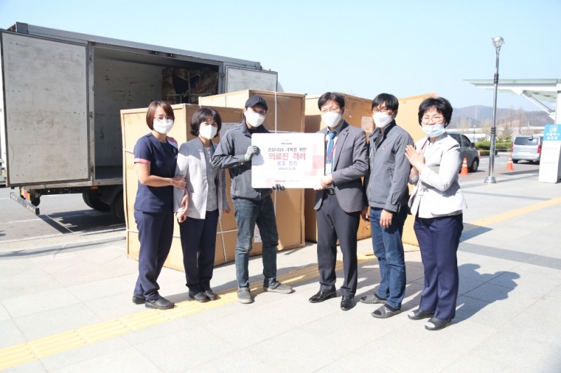 한샘, 대구의료진 휴게 가구 지원 전경. (사진= 한샘)