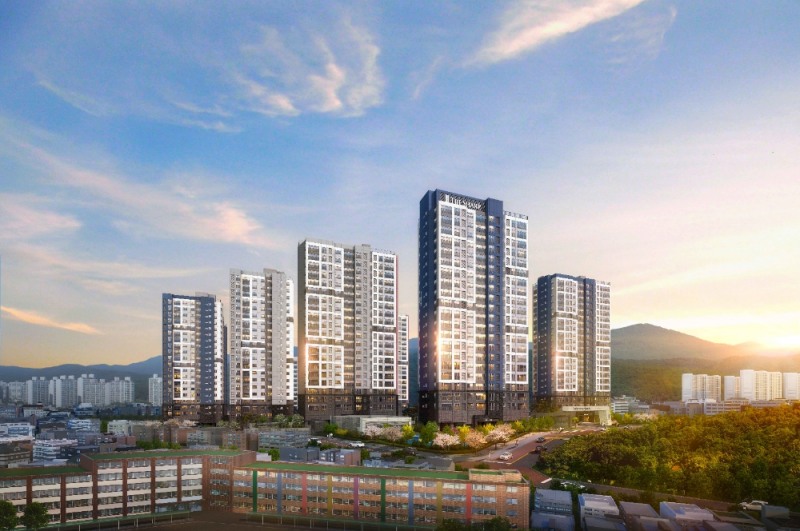 더샵 광교산 퍼스트파크 투시도.(사진=포스코건설)