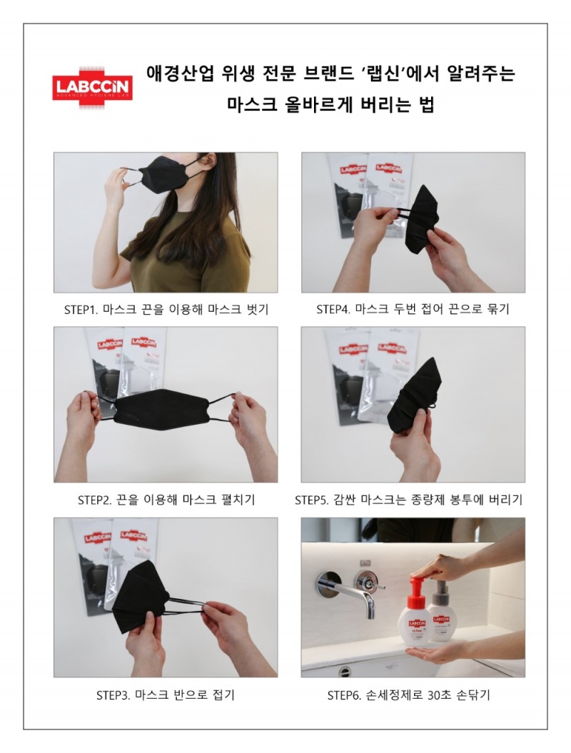 애경 랩신, 마스크와 올바르게 작별하는 법 소개