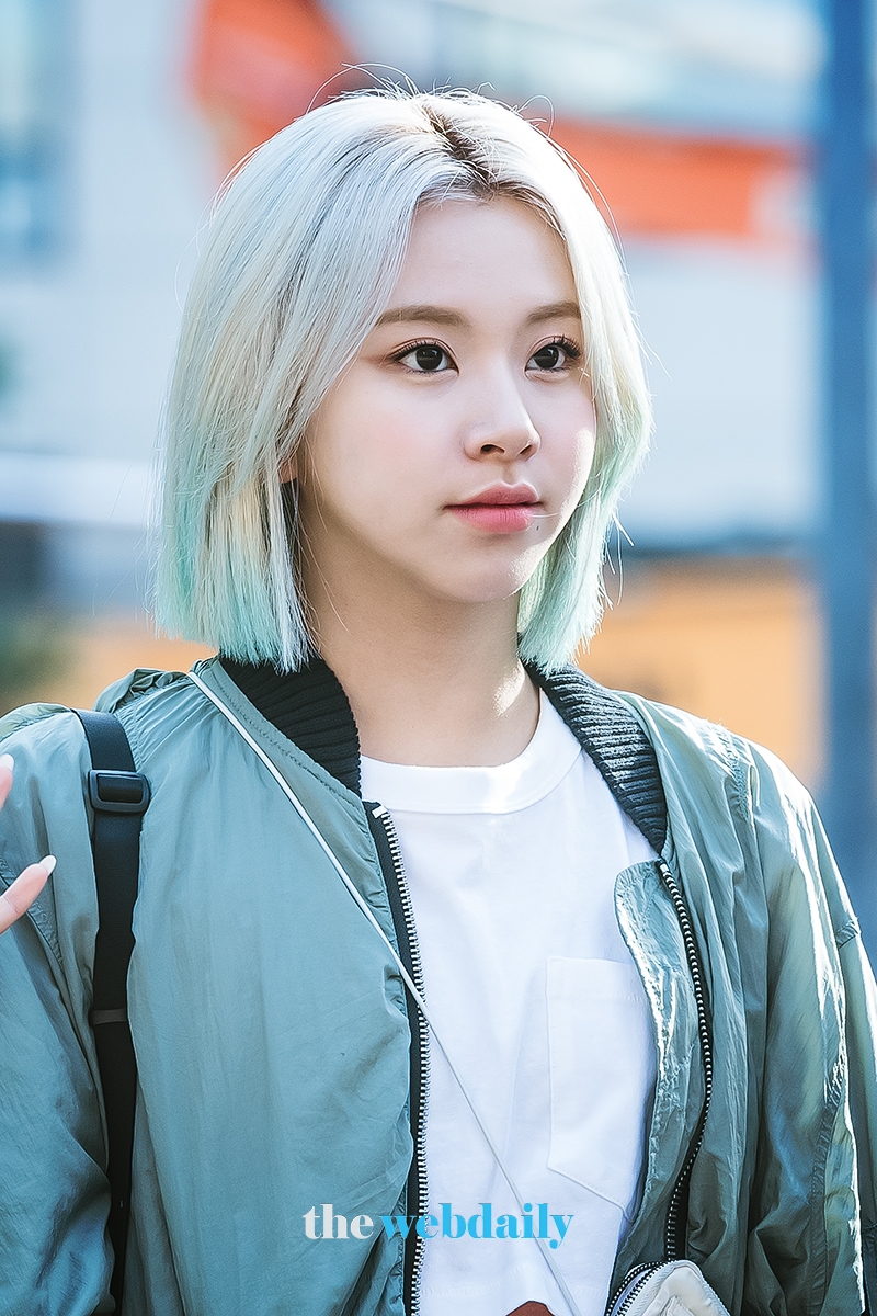 트와이스 채영, 뮤직뱅크 출근길