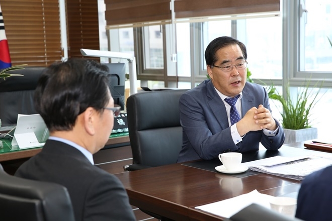 신용도 이사장이 취임 2주년을 맞아 그간의 성과의 비전에 대한 소회를 피력하고 있다.(사진제공=한국법무보호복지공단)