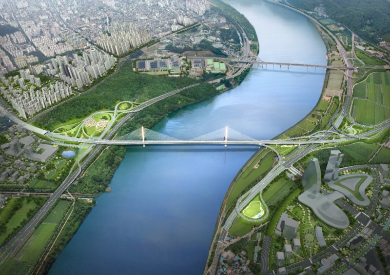 세종-포천 고속도로 안성구리 건설공사(제14공구) 조감도.(사진=현대건설)