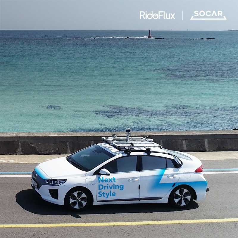 쏘카-라이드플럭스 자율주행 셔틀 차량.(사진=쏘카)