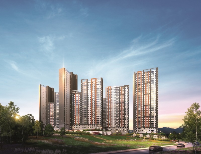 안성 공도 E-TRINITY 센트럴파크 투시도.(사진=한국토지신탁)