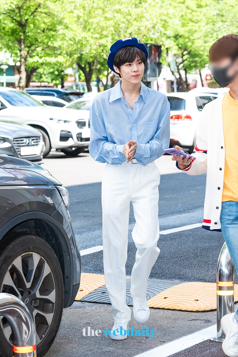 김우석, KBS 방송국 출근길